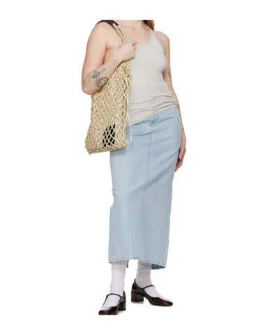 Filippa K Gray Rib Tank Top In Blue