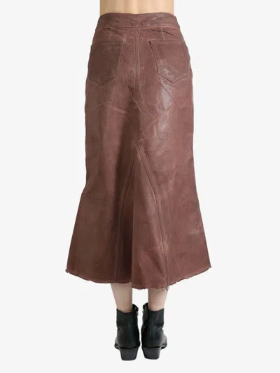 Rick Owens Drkshdw Denim Skirt