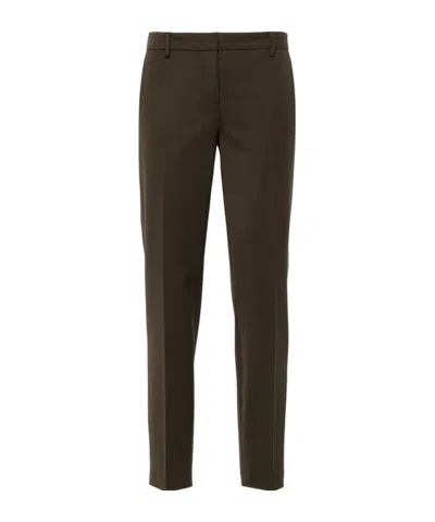 N°21 Pressed-crease Trousers In Brown