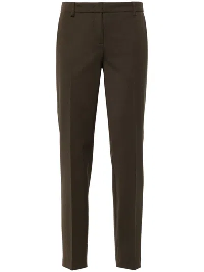 N°21 Pressed-crease Trousers In Brown