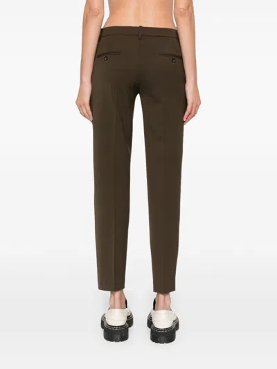 N°21 Pressed-crease Trousers In Brown