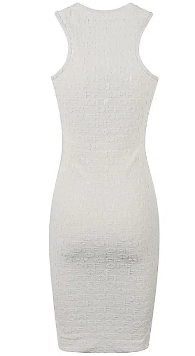 Off-white Terry Rowing Dress In White