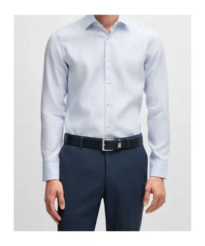 Hugo Boss Striped Shirt In White