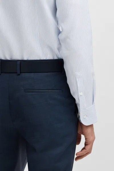 Hugo Boss Striped Shirt In White
