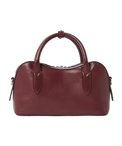 Stella Mccartney Ryder Bordeaux Handbag With Two Top Handles And Front Padlock Detail With Logo In Ecoleather Woman In Burgundy