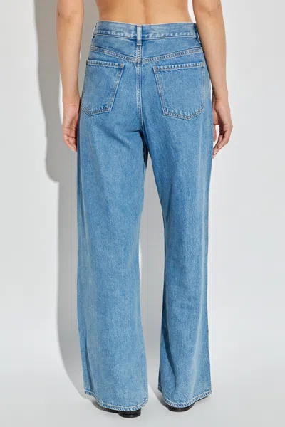 Theory Wide Leg Jeans In Blue
