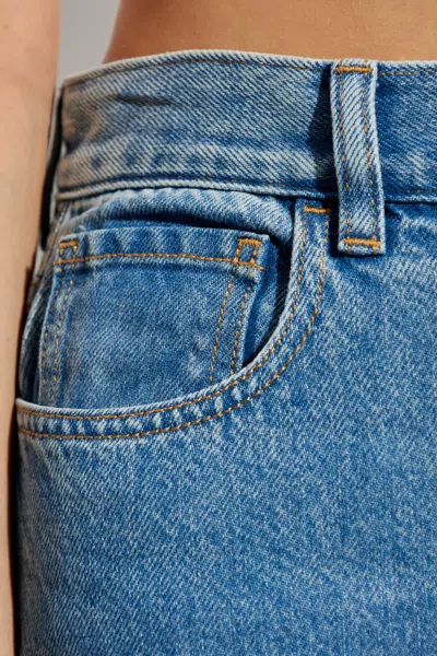 Theory Wide Leg Jeans In Blue