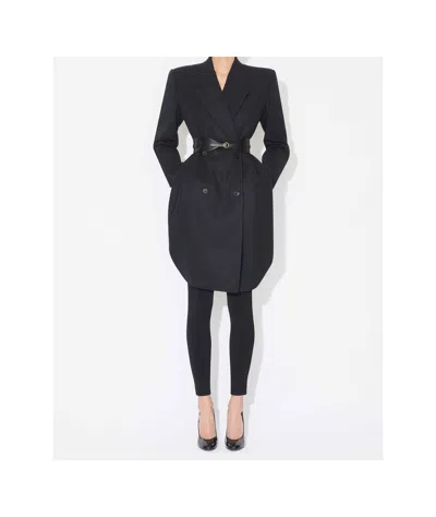 Alaïa Tailored Coat Clothing In Blue