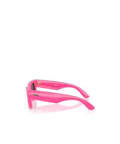Ray Ban Rayban Rb4940 Wayfarer Puffer By Asap Rocky 683287 Lucido Fucsia Sunglasses In Pink