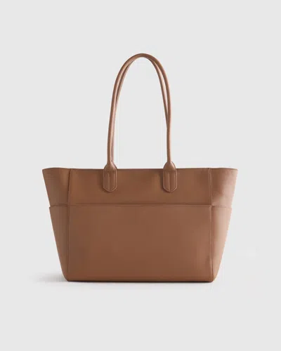 Quince Women's Italian Leather Shopper Tote