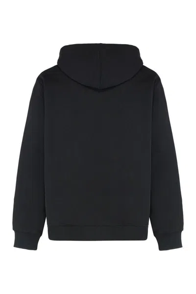 Givenchy Relaxed-fit Black Zip-up Hoodie With Drawstring Hood