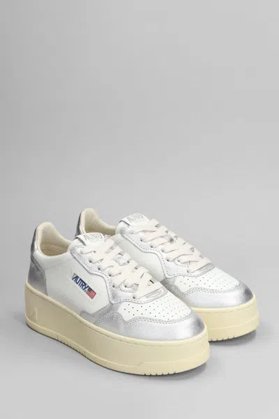 Autry Platform Low Sneakers In White