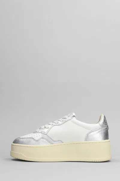 Autry Platform Low Sneakers In White