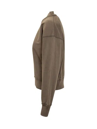 Isabel Marant Étoile Moby Logo-print Sweatshirt In Brown