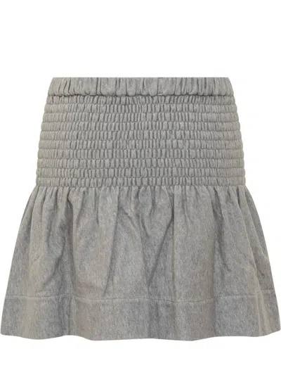 Isabel Marant Étoile Pleated Skirt In Gray