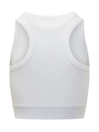 Givenchy Cropped Tank Top In Cotton With Band Clothing In White