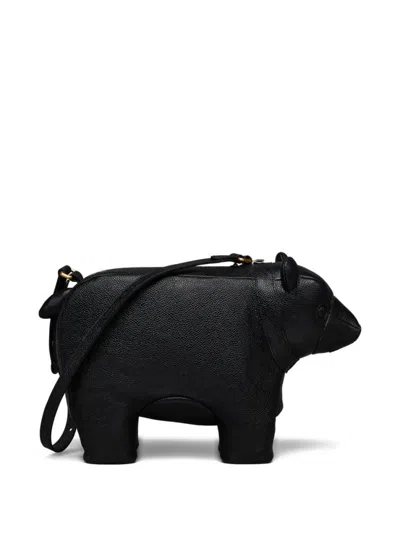 Thom Browne Black Bear Crossbody Bag