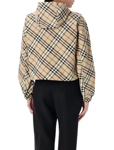 Burberry Women Archivio Check Waterproof Jacket In Multi