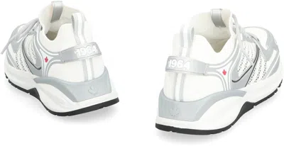 Dsquared2 White & Silver Dash Sneakers