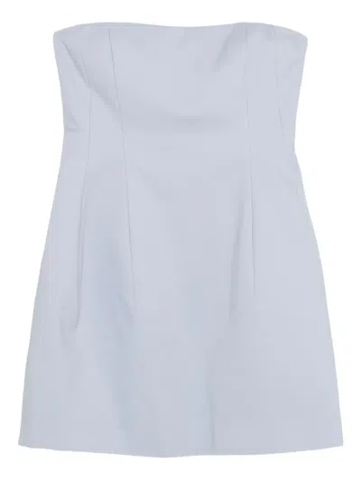 Simkhai Arta Strapless Mini Dress In Periwinkle Sky In Blue