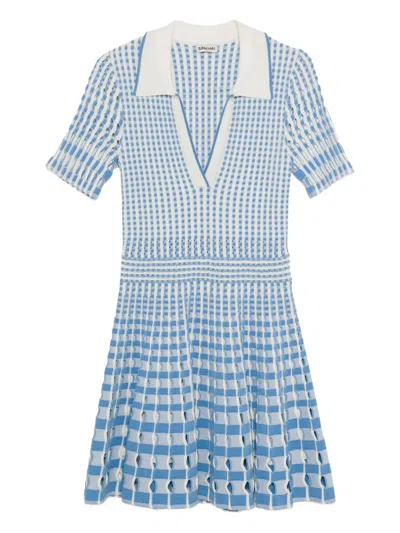 Simkhai Tovi Polo Mini Dress In Blue Hydrangea In Blue