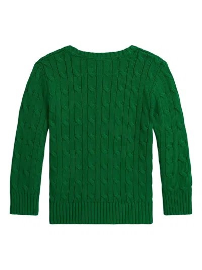 Polo Ralph Lauren Cable-knit Cotton Sweater In Green