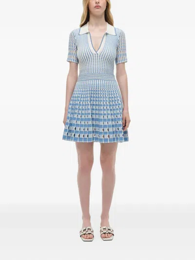Simkhai Tovi Polo Mini Dress In Blue Hydrangea In Blue