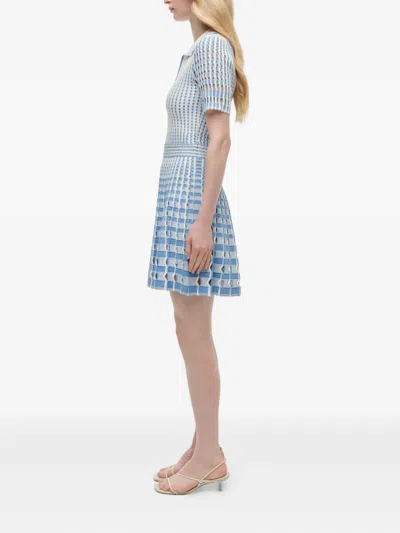 Simkhai Tovi Polo Mini Dress In Blue Hydrangea In Blue