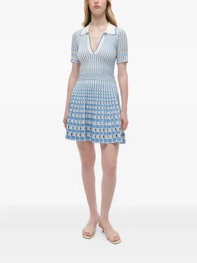 Simkhai Tovi Polo Mini Dress In Blue Hydrangea In Blue