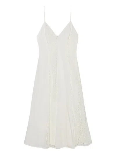 Simkhai Mina Lace-insert Midi Dress