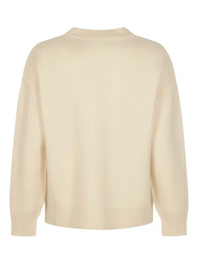 Ami Alexandre Mattiussi Ami Paris Sweaters In Neutral