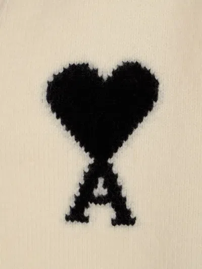 Ami Alexandre Mattiussi Ami Paris Sweaters In Neutral