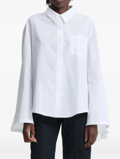 Cecilie Bahnsen Bridget Tie-detail Shirt In White