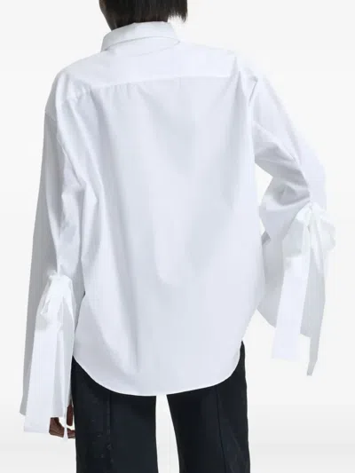 Cecilie Bahnsen Bridget Tie-detail Shirt In White