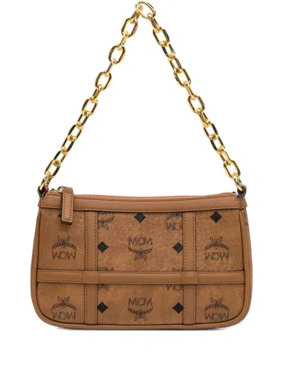 Mcm Aren Monogram-pattern Chain Shoulder Bag