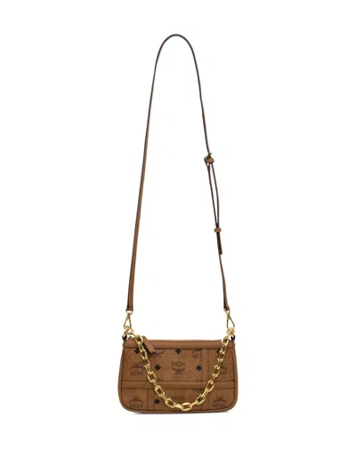 Mcm Aren Monogram-pattern Chain Shoulder Bag