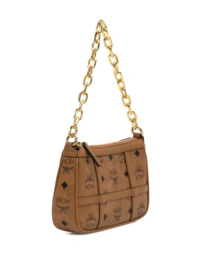 Mcm Aren Monogram-pattern Chain Shoulder Bag