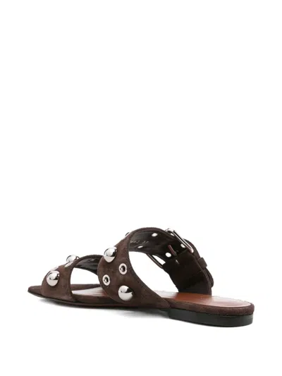 Valentino Studded Buckle Flats