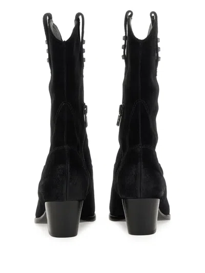 Ash Woman Ankle Boots Black Size 6 Leather