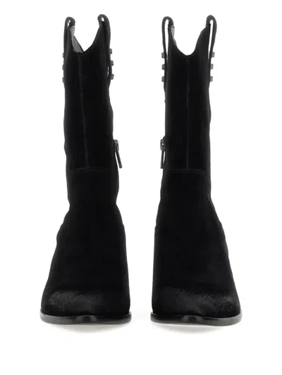 Ash Woman Ankle Boots Black Size 6 Leather