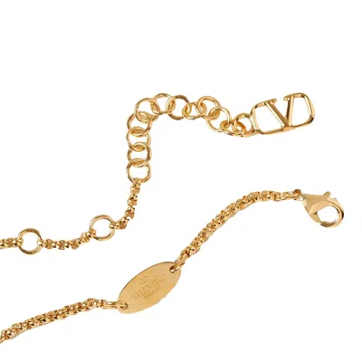 Valentino Garavani Vlogo Signature Metal Bracelet Women In Gold