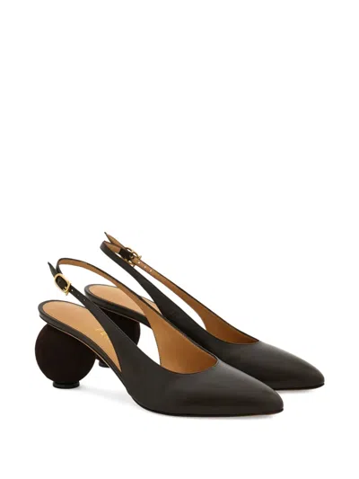 Ferragamo Spherical Heel Slingback Pump
