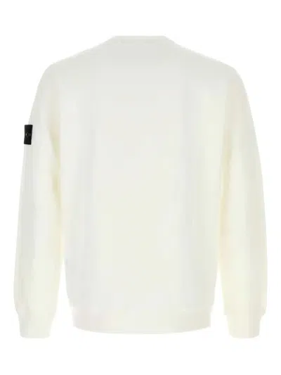 Stone Island Textured Knitwear Sweater With Logo Patch