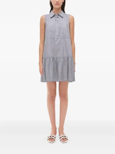 Simkhai Candace Sleeveless Shift Dress In Gray