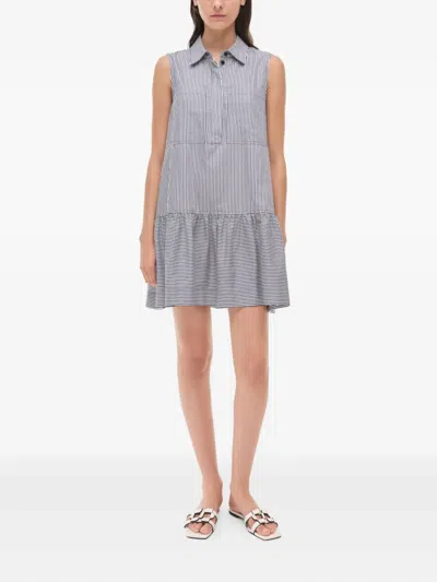 Simkhai Candace Sleeveless Shift Dress In Gray