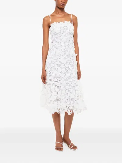 Simkhai Fleurella Floral Midi Dress In White