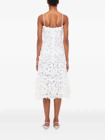 Simkhai Fleurella Floral Midi Dress In White