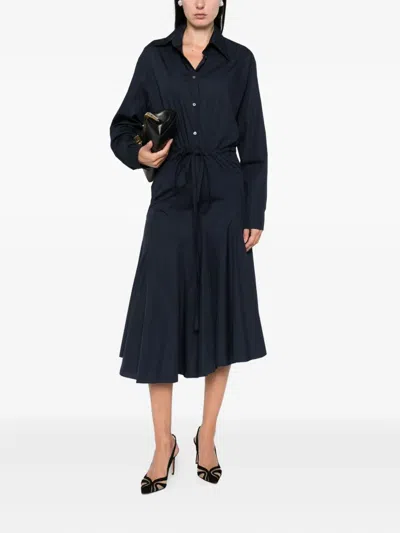 N°21 Button-down Flared Midi Dress