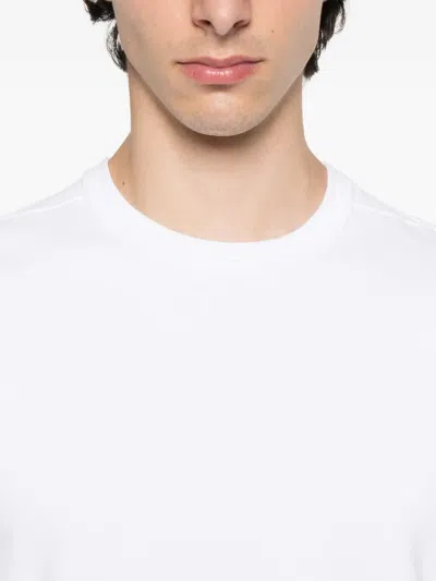 Stone Island 6100028 Logo-patch Crew-neck Sweatshirt In White