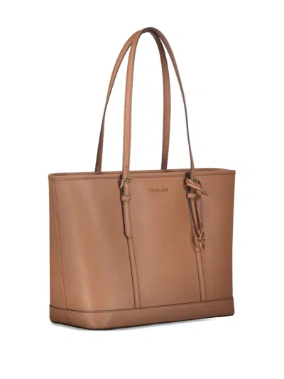 Michael Kors Jet Set Top-zip Leather Tote Bag